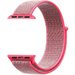 Curea iUni compatibila cu Apple Watch 1/2/3/4/5/6/7, 44mm, Nylon Sport, Woven Strap, Electric Pink